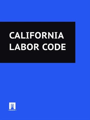 cover image of California Labor Code
